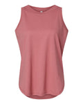 LAT 3592 Women's Relaxed Fine Jersey Tank - Mauvelous - front