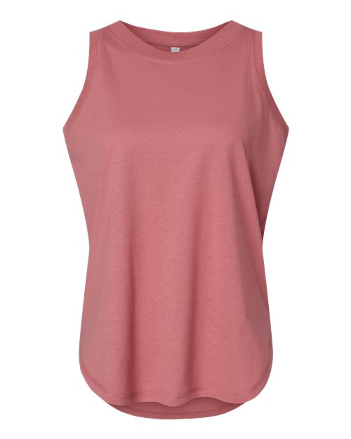 LAT 3592 Women's Relaxed Fine Jersey Tank - Mauvelous - front