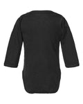 Rabbit Skins 4421 Infant Fine Jersey Long Sleeve Bodysuit - Black - back