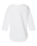 Rabbit Skins 4421 Infant Fine Jersey Long Sleeve Bodysuit - White - back