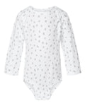 Rabbit Skins 4421 Infant Fine Jersey Long Sleeve Bodysuit - White Spot - front