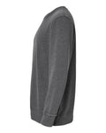 LAT 6935 Unisex Vintage Wash Crewneck Sweatshirt - Washed Black - side