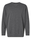 LAT 6935 Unisex Vintage Wash Crewneck Sweatshirt - Washed Black - front