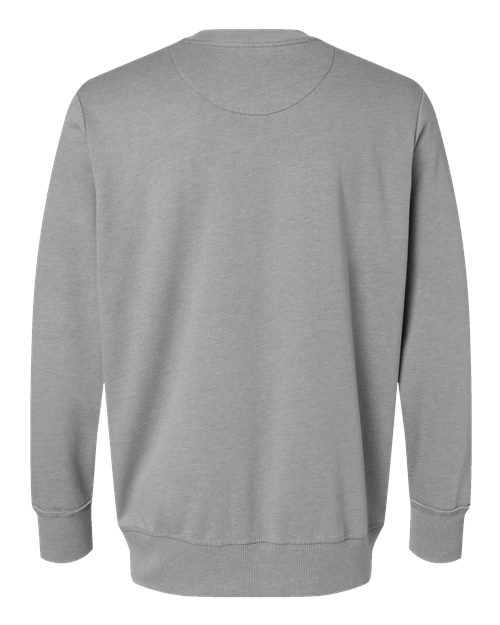 LAT 6935 Unisex Vintage Wash Crewneck Sweatshirt - Washed Grey - back