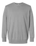 LAT 6935 Unisex Vintage Wash Crewneck Sweatshirt - Washed Grey - front