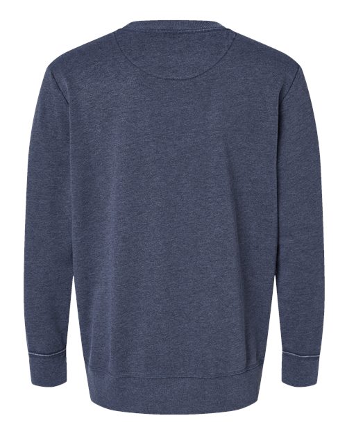 LAT 6935 Unisex Vintage Wash Crewneck Sweatshirt - Washed Navy - back