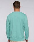 LAT 6935 Unisex Vintage Wash Crewneck Sweatshirt - Washed Saltwater - model back