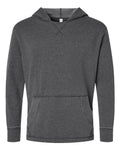 LAT 6936 Unisex Vintage Wash Hoodie Sweatshirt - Washed Black - front