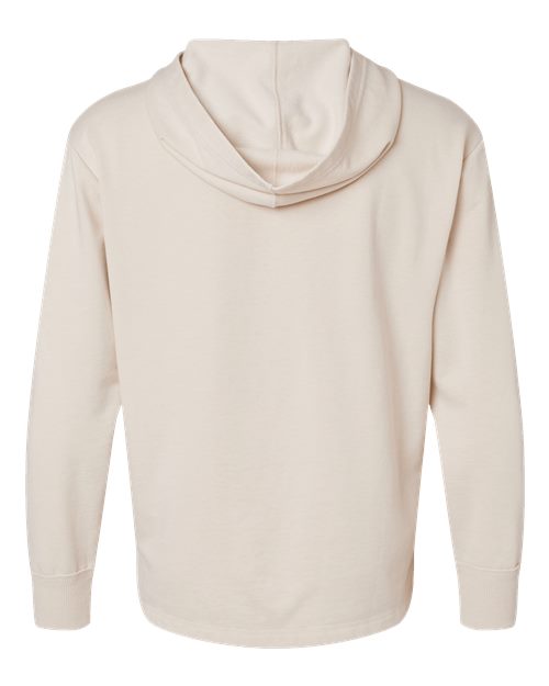 LAT 6936 Unisex Vintage Wash Hoodie Sweatshirt - Washed Natural - back