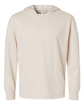 LAT 6936 Unisex Vintage Wash Hoodie Sweatshirt - Washed Natural - front