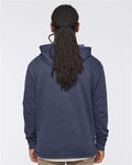 LAT 6936 Unisex Vintage Wash Hoodie Sweatshirt - Washed Navy - model back