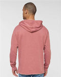 LAT 6936 Unisex Vintage Wash Hoodie Sweatshirt - Washed Rouge - model back