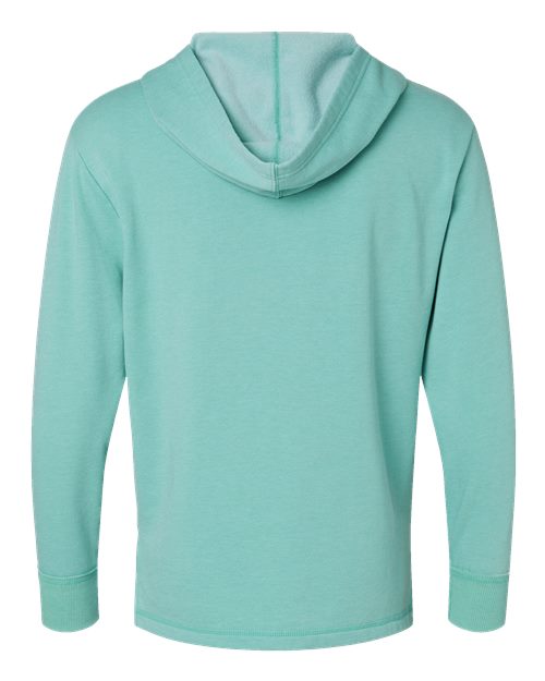 LAT 6936 Unisex Vintage Wash Hoodie Sweatshirt - Washed Saltwater - back