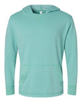 LAT 6936 Unisex Vintage Wash Hoodie Sweatshirt - Washed Saltwater - front