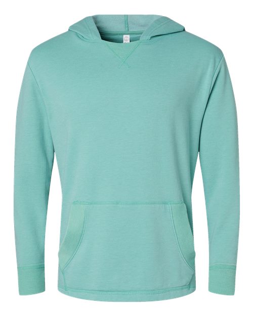 LAT 6936 Unisex Vintage Wash Hoodie Sweatshirt - Washed Saltwater - front