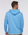 LAT 6936 Unisex Vintage Wash Hoodie Sweatshirt - Washed Tradewind - model back