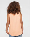 LAT 2692 Girls' Relaxed Fine Jersey Tank - Peachy - model back