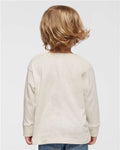 Rabbit Skins 3302 Toddler Fine Jersey Long Sleeve Tee - Natural Heather - model back