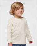 Rabbit Skins 3302 Toddler Fine Jersey Long Sleeve Tee - Natural Heather - model front