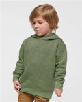 Rabbit Skins 3326 Toddler Pullover Fleece Hoodie - Bamboo Blackout - model front