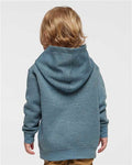 Rabbit Skins 3326 Toddler Pullover Fleece Hoodie - Bermuda Blackout - model back