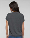 LAT 3502 Women's Vintage Wash Tee - Washed Black - model back