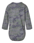 Rabbit Skins 4421 Infant Fine Jersey Long Sleeve Bodysuit - Vintage Camo - back