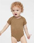 Rabbit Skins 4424 Infant Fine Jersey Bodysuit - Vintage Coyote Brown - model front