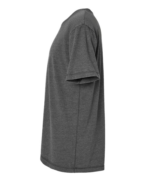 LAT 6902 Unisex Vintage Wash Tee - Washed Black - side