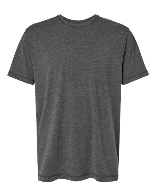 LAT 6902 Unisex Vintage Wash Tee - Washed Black - front