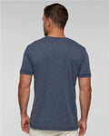LAT 6902 Unisex Vintage Wash Tee - Washed Navy - model back
