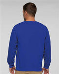 LAT 6925 Unisex Elevated Fleece Crewneck Sweatshirt - Royal - model back