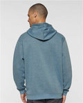 LAT 6926 Unisex Elevated Fleece Hoodie Sweatshirt - Bermuda Blackout - model back