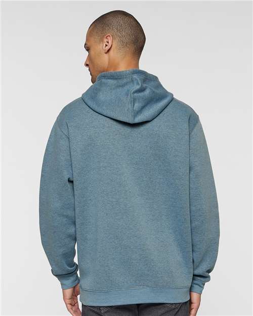 LAT 6926 Unisex Elevated Fleece Hoodie Sweatshirt - Bermuda Blackout - model back