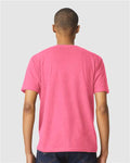 Gildan 64000CVC Unisex Softstyle CVC T-Shirt - Pink Lemonade Mist - model back