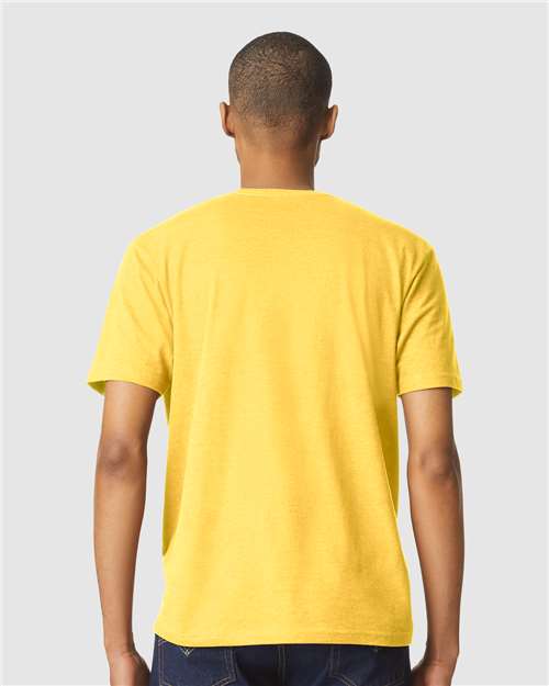 Gildan 64000CVC Unisex Softstyle CVC T-Shirt - Daisy Mist - model back