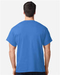 Gildan 5000 Heavy Cotton T-Shirt - Iris - model back
