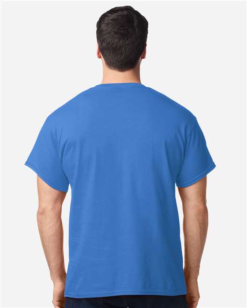 Gildan 5000 Heavy Cotton T-Shirt - Iris - model back