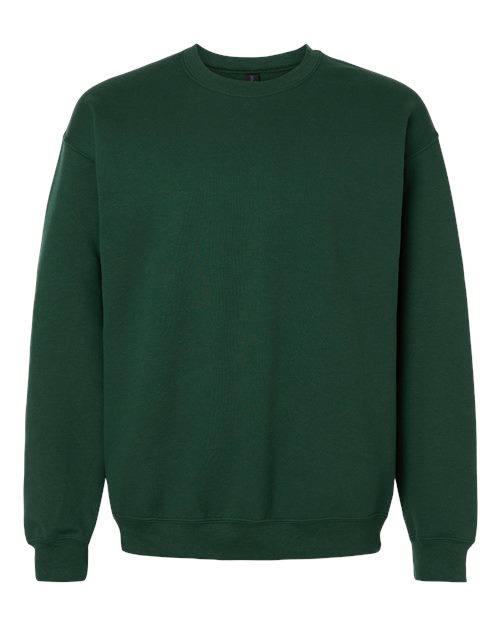 Gildan 18000 Heavy Blend Crewneck Sweatshirt - Fan Dark Green - flat front