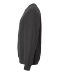 Gildan 18000 Heavy Blend Crewneck Sweatshirt - Fan Charcoal Heather - side