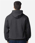 Gildan 18500 Heavy Blend Hooded Sweatshirt - Fan Charcoal Heather - model back