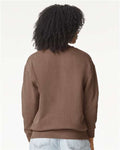 Comfort Colors 1466 Unisex Garment-Dyed Lightweight Crewneck Sweatshirt - Espresso - model back