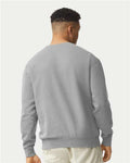 Comfort Colors 1466 Unisex Garment-Dyed Lightweight Crewneck Sweatshirt - Grey - model back