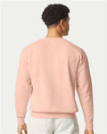 Comfort Colors 1466 Unisex Garment-Dyed Lightweight Crewneck Sweatshirt - Peachy - model back