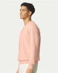 Comfort Colors 1466 Unisex Garment-Dyed Lightweight Crewneck Sweatshirt - Peachy - model side