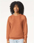 Comfort Colors 1466 Unisex Garment-Dyed Lightweight Crewneck Sweatshirt - Yam - model front