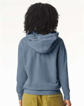Comfort Colors 1467 Unisex Garment-Dyed Lightweight Hooded Sweatshirt - Blue Jean - model back