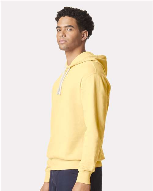 Comfort Colors 1467 Unisex Garment-Dyed Lightweight Hooded Sweatshirt - Butter - model side