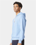Comfort Colors 1467 Unisex Garment-Dyed Lightweight Hooded Sweatshirt - Hydrangea - model side
