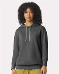 Comfort Colors 1467 Unisex Garment-Dyed Lightweight Hooded Sweatshirt - Pepper - model front